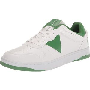 New Guess Men's White and Green Sneakers Sz 11